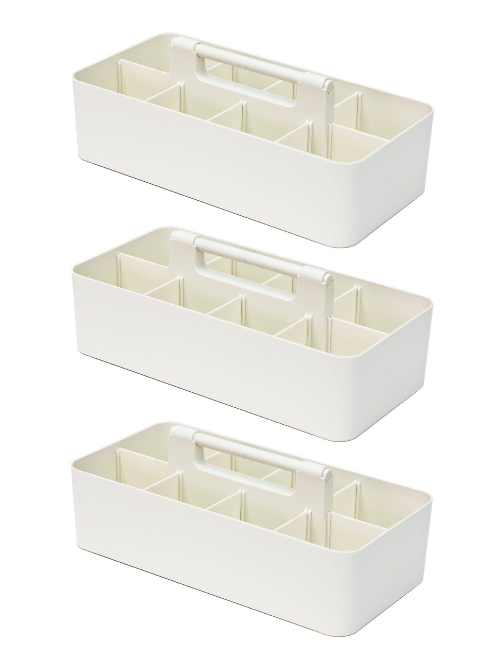 Enjoy Organizer Portable Caddy with Handle – 8-Compartment Storage Bin with Removable Dividers for Office, Crafts, and Home – Made in USA